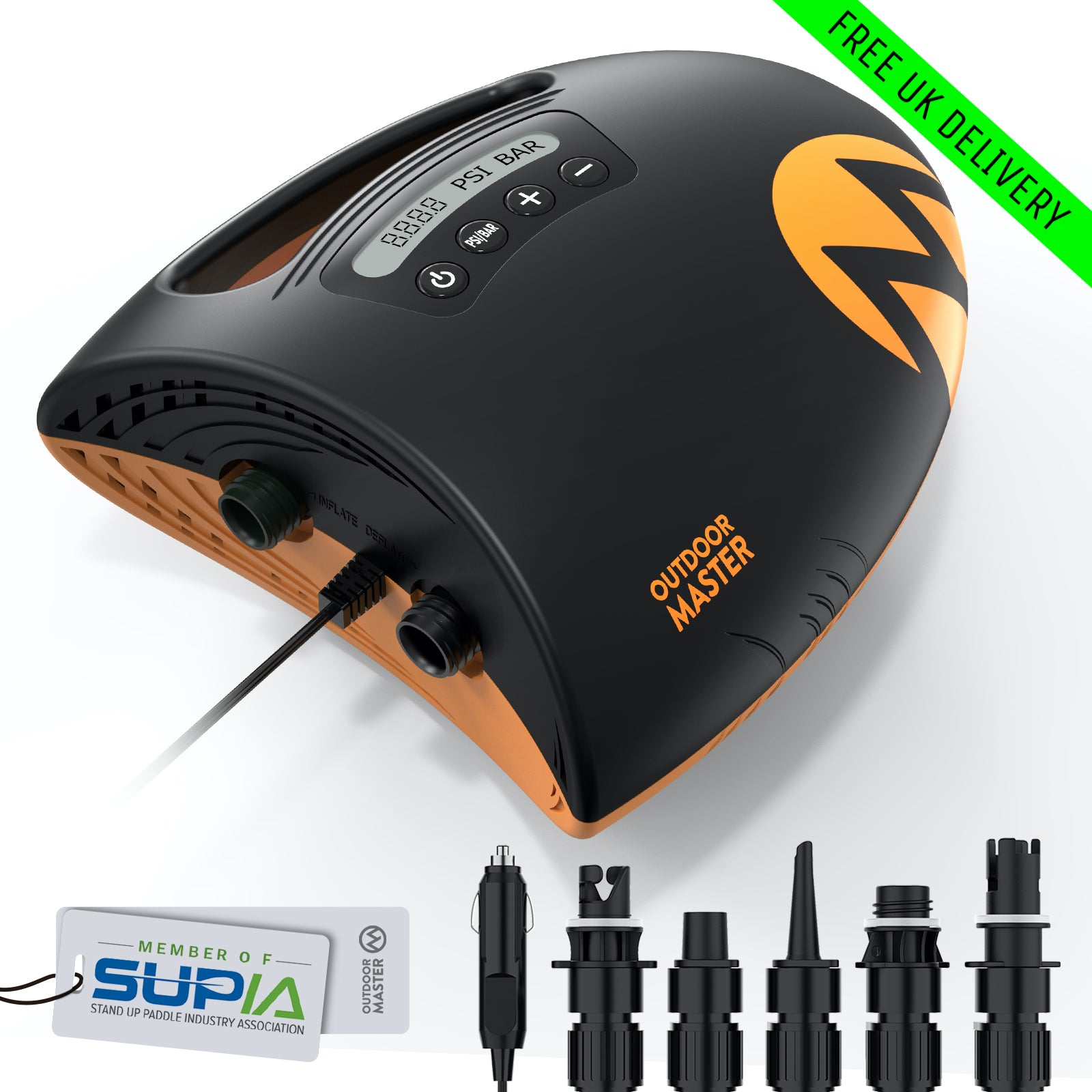 Best electric SUP pump - Shark II by Outdoor Master - 12V