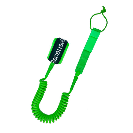 Coiled ankle leash 9FT