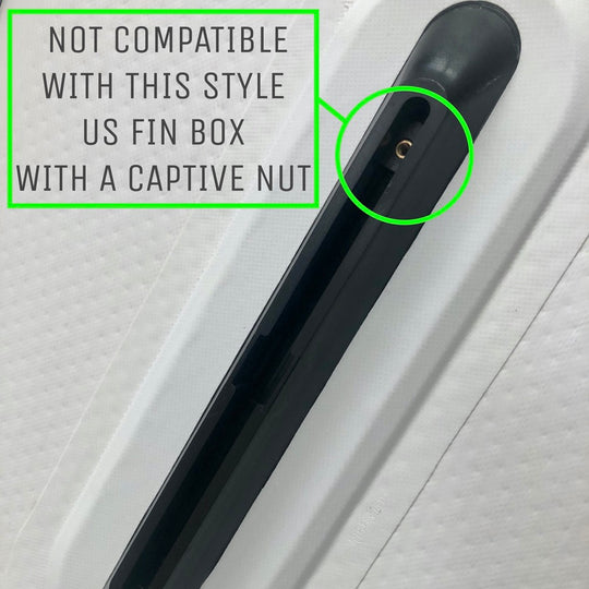 9 inch touring SUP fin - Flexible river fin - US box