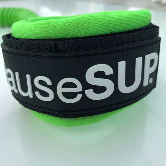 Coiled ankle leash 9FT