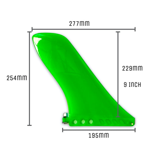 9 inch touring SUP fin - Flexible river fin - US box